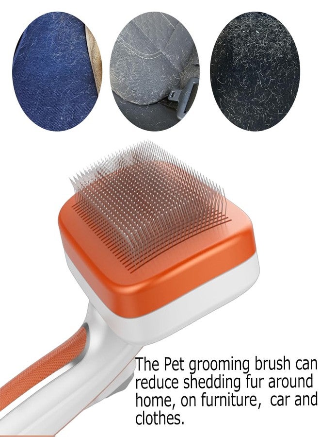 Outtag Dog Grooming Brush for shedding, Self Cleaning brush, Remove Loose fur Slicker brush for cats, Pet Supplies Grooming Tool - Image 5
